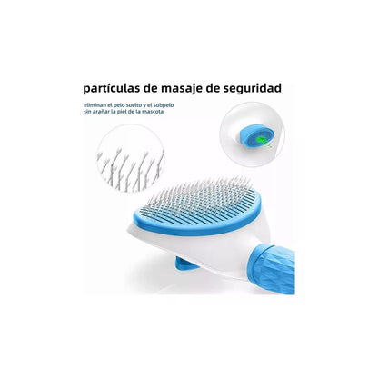 Cepillo Removedor De Pelo Con Boton