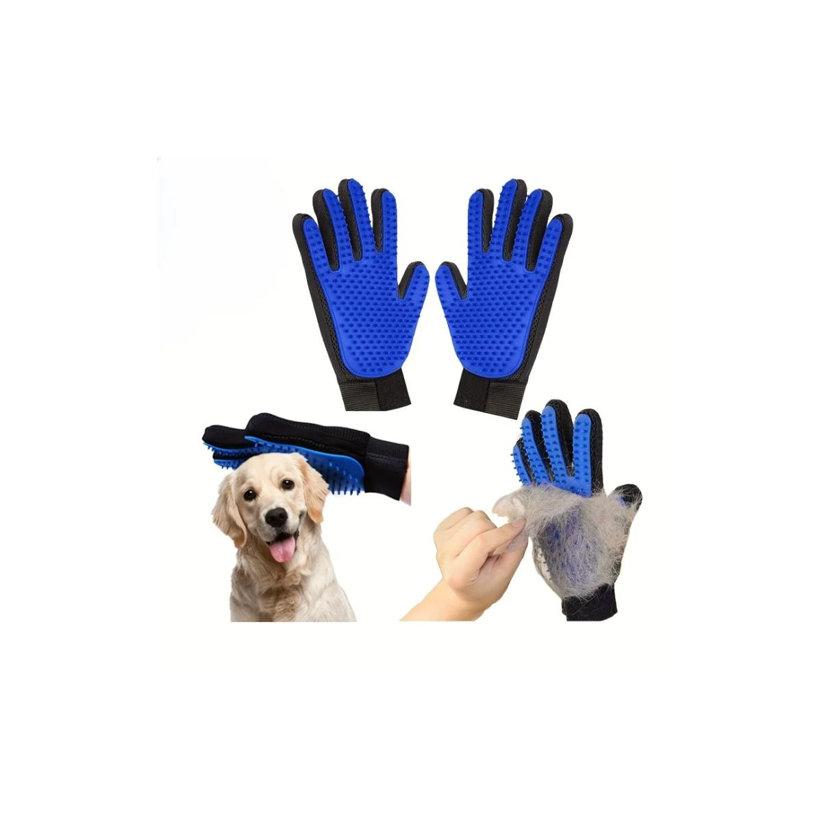 Pack 2 Cepillo Guante Mascotas