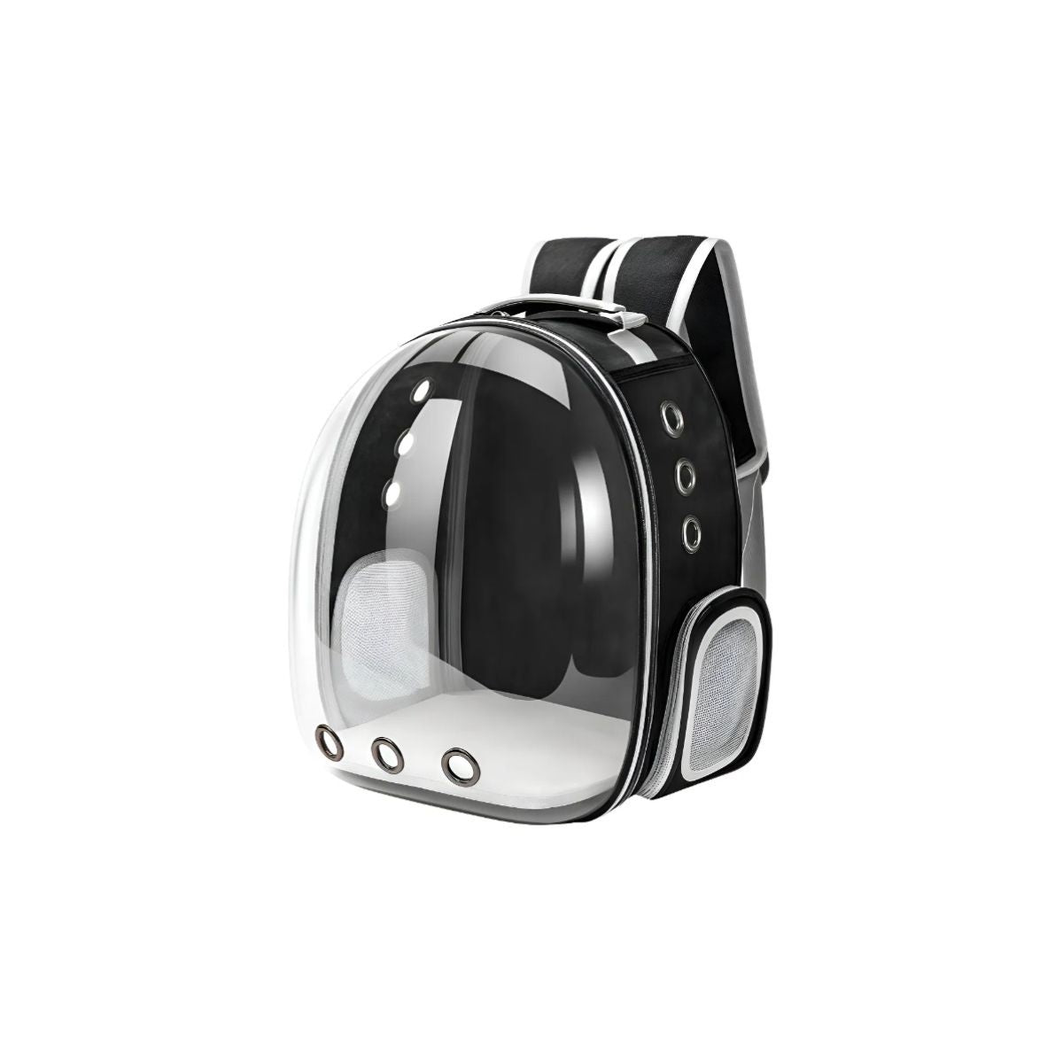 Mochila Bolso Transparente Mascota Negro