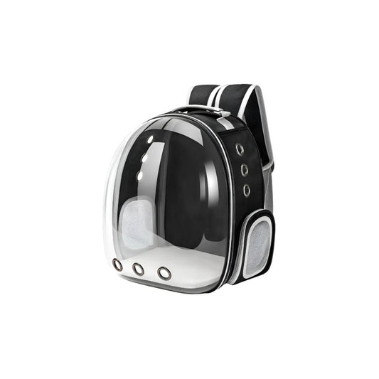 Mochila Bolso Transparente Mascota Negro