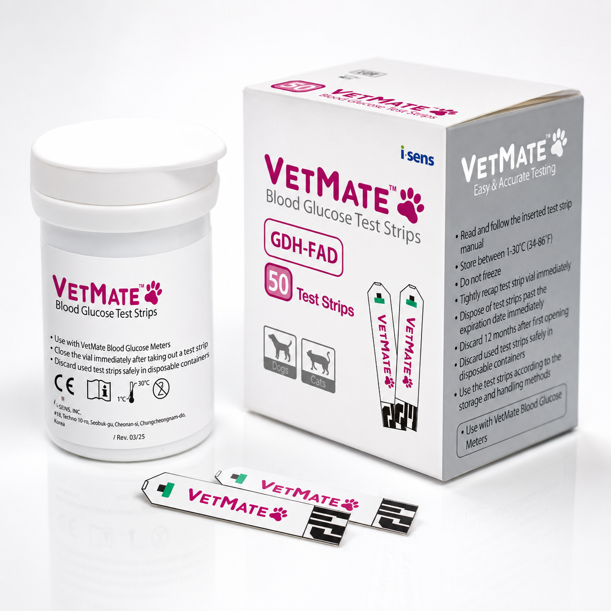 Tiras Reactivas VETMATE 50 unidades